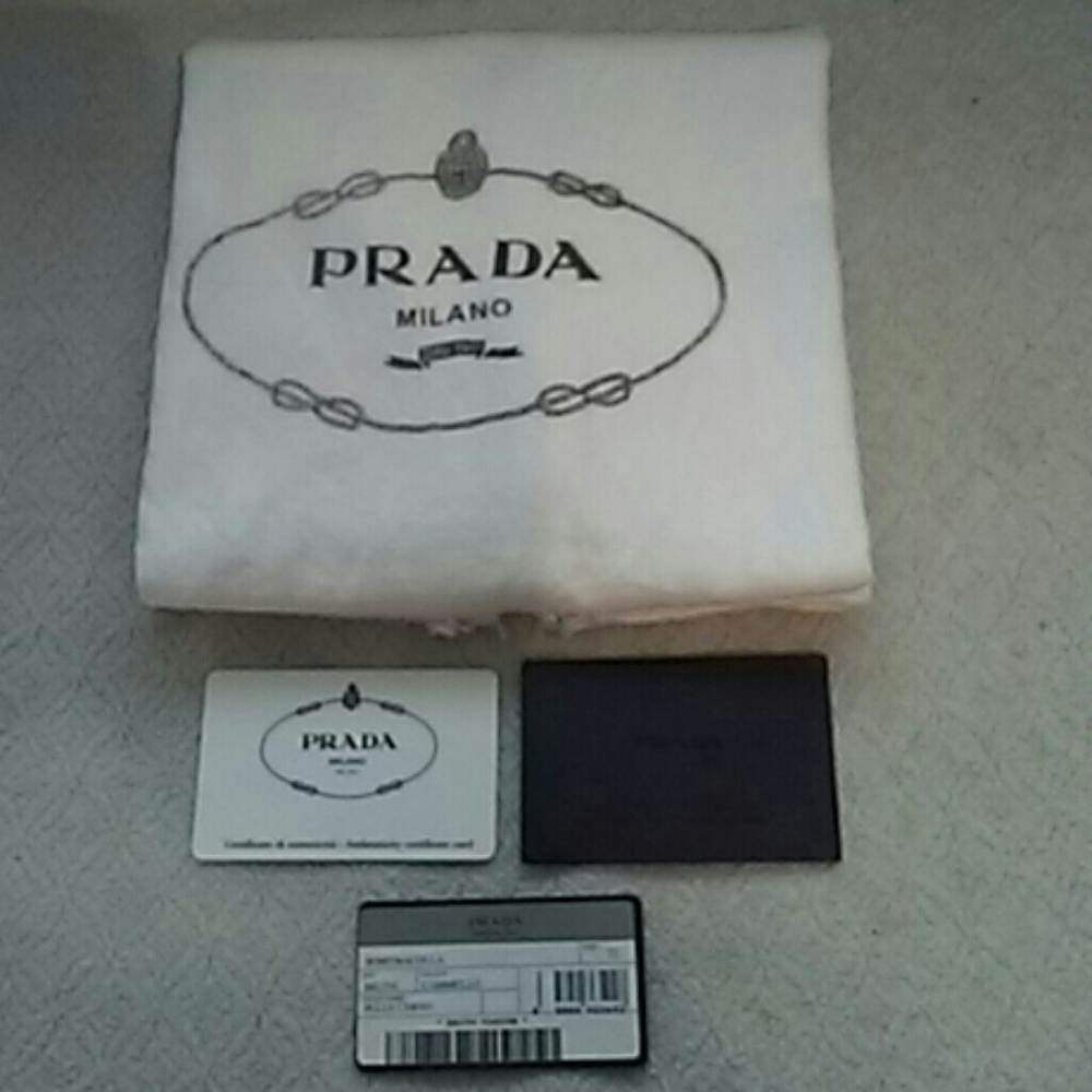 Vintage Authentic Prada Leather Shoulder Tote Double Handle Bag - Picture 3 of 8